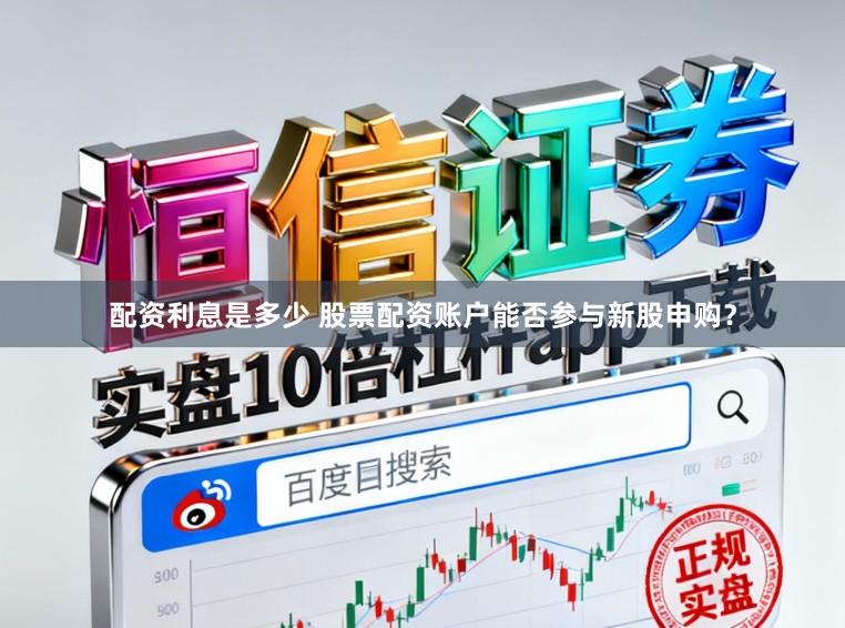 配资利息是多少 股票配资账户能否参与新股申购？